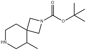 5-甲基-2,7-二氮杂螺[3.5]壬烷-2-羧酸叔丁酯 结构式