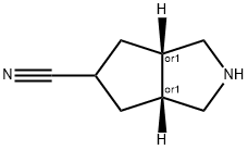 (3AR,6AS)-OCTAHYDROCYCLOPENTA[C]PYRROLE-5-CARBONITRILE 结构式