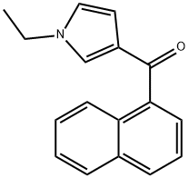 (1-ethyl-1H-pyrrol-3-yl)(naphthalen-1-yl)methanone 结构式
