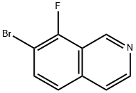 7-溴-8-氟异喹啉 结构式