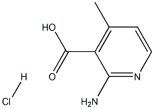 2-amino-4-methylpyridine-3-carboxylic acid hydrochloride 结构式