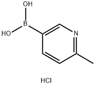 6-甲基吡啶-3-硼酸盐酸盐 结构式