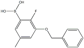 3-(Benzyloxy)-2-fluoro-5-methylphenylboronic acid 结构式