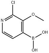 (2-氯-3-甲氧基吡啶-4-基)硼酸 结构式