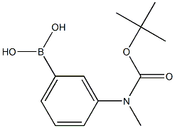 3-(N-BOC-N-methylamino)phenylboronic acid 结构式