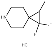 1,1-DIFLUORO-2-METHYL-6-AZASPIRO[2.5]OCTANE HYDROCHLORIDE 结构式