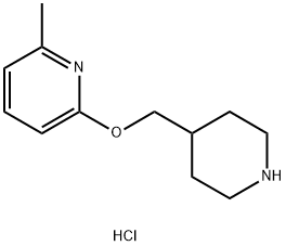 2-METHYL-6-[(PIPERIDIN-4-YL)METHOXY]PYRIDINE DIHYDROCHLORIDE 结构式