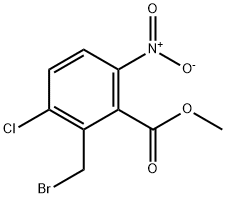 methyl 2-(bromomethyl)-3-chloro-6-nitrobenzoate 结构式