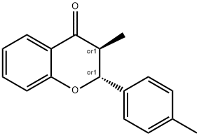 (2S,3R)-3,4,-二甲基黄烷酮 结构式