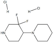 3',3'-二氟-1,4'-联吡啶二盐酸盐 结构式