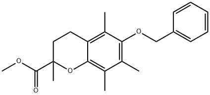 methyl 6-(benzyloxy)-2,5,7,8-tetramethylchromane-2-carboxylate 结构式