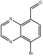 8-bromoquinoxaline-5-carbaldehyde 结构式
