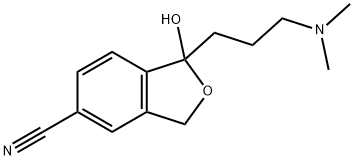 5-Isobenzofurancarbonitrile, 1-[3-(dimethylamino)propyl]-1,3-dihydro-1-hydroxy- 结构式