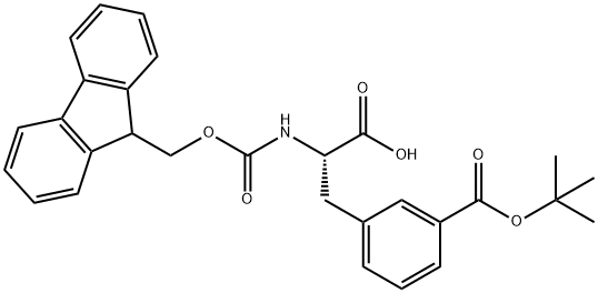 FMOC-3-叔丁氧羰基-L-苯丙氨酸 结构式
