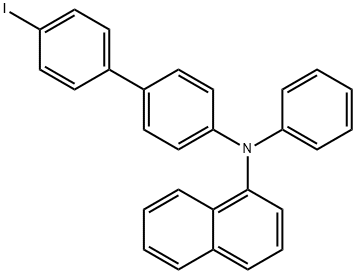 4-iodo-4'-[(1-naphthyl)phenylamino]biphenyl 结构式