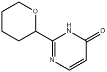 2-(tetrahydro-2H-pyran-2-yl)pyrimidin-4-ol 结构式