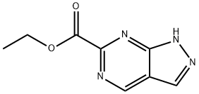 1H-吡唑并[3,4-D]嘧啶-6-甲酸乙酯 结构式