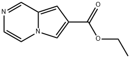 吡咯并[1,2-A]吡嗪-7-羧酸乙酯 结构式