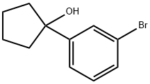 1-(3-Bromophenyl)cyclopentan-1-ol 结构式