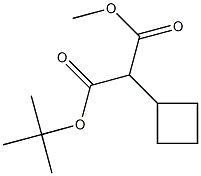 Methyl 2-(tert-butoxycarbonyl)-2-cyclobutylacetate 结构式
