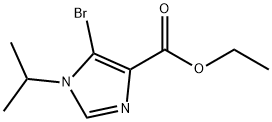 5-溴-1-(丙-2-基)-1H-咪唑-4-甲酸乙酯 结构式