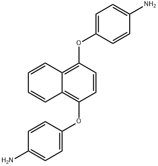Benzenamine, 4,4'-[1,4-naphthalenediylbis(oxy)]bis- 结构式