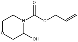 烯丙基3-羟基吗啉-4-羧酸酯 结构式