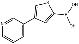 4-(Pyridin-2-yl)thiophene-2-boronic acid 结构式