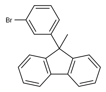 9-(3-溴苯基)-9-甲基-9H-芴 结构式