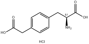 4-(羧甲基)-L-苯丙氨酸盐酸盐 结构式