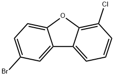 2-溴-6-氯二苯并呋喃 结构式