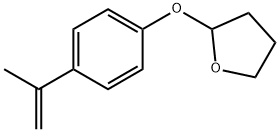 Tetrahydro-2-[4-(1-methylethenyl)phenoxy]furan 结构式