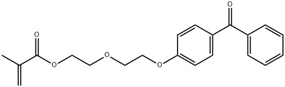 2-[2-(4-BENZOYLPHENOXY)ETHOXY]ETHYL METHACRYLATE 结构式