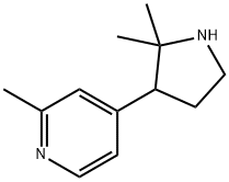 Pyridine, 4-(2,2-dimethyl-3-pyrrolidinyl)-2-methyl- 结构式