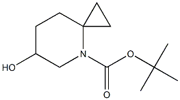 6-羟基-4-氮杂螺环[2.5]辛烷-4-羧酸叔丁酯 结构式