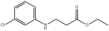 N-(3-Chlorophenyl)-Beta-Alanine Ethyl Ester 结构式