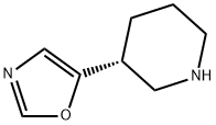 Piperidine, 3-(5-oxazolyl)-, (3R)- 结构式
