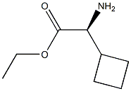 (S)-2-氨基-2-环丁基乙酸乙酯 结构式