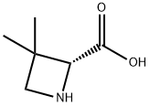 (R)-3,3-二甲基氮杂环丁烷-2-甲酸 结构式