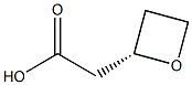 (S)-2-(氧杂环丁烷-2-基)乙酸 结构式