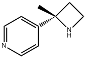 Pyridine, 4-[(2S)-2-methyl-2-azetidinyl]- 结构式