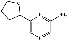 6-(tetrahydrofuran-2-yl)pyrazin-2-amine 结构式