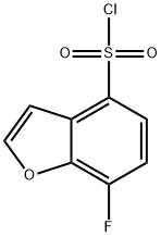 4-Benzofuransulfonyl chloride, 7-fluoro- 结构式