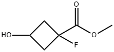 methyl 1-fluoro-3-hydroxycyclobutane-1-carboxylate 结构式