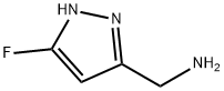 (5-氟-1H-吡唑-3-基)甲胺 结构式