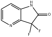 3,3-Difluoro-1,3-dihydro-pyrrolo[3,2-b]pyridin-2-one 结构式