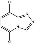 8-溴-5-氯-1,2,4-三唑并[4,3-A]吡啶 结构式