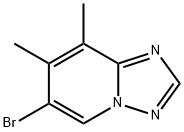 6-溴-7,8-二甲基-[1,2,4]三唑并[1,5-A]吡啶 结构式