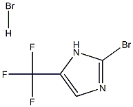 2-溴-5-(三氟甲基)-1H-咪唑(氢溴酸盐) 结构式