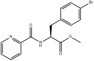 L-Phenylalanine, 4-bromo-N-(2-pyridinylcarbonyl)-, methyl ester 结构式